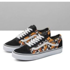 VANS Ward Monarch Butterflies Canvas Old Skool Sneakers